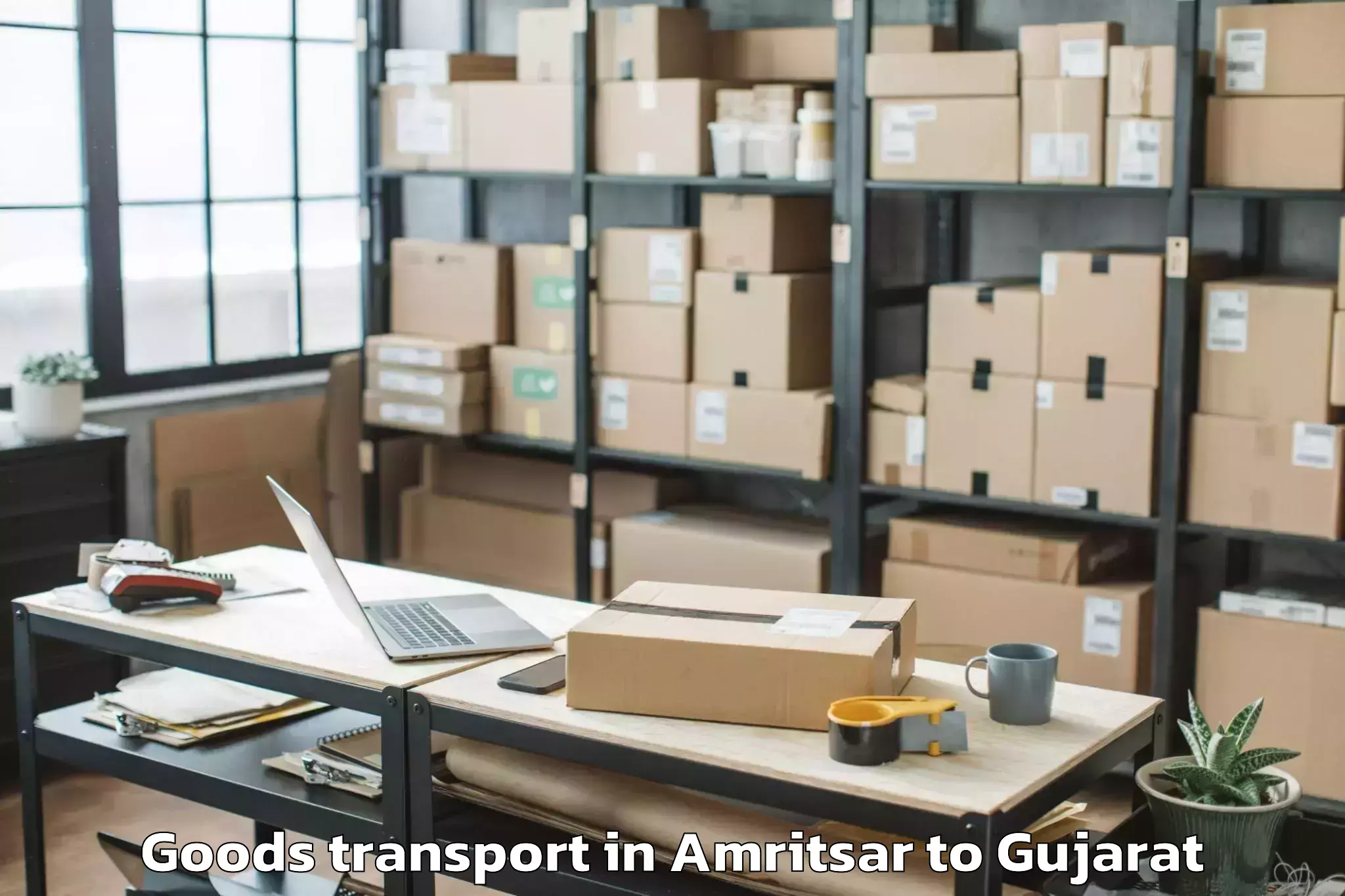 Hassle-Free Amritsar to Jafrabad Goods Transport